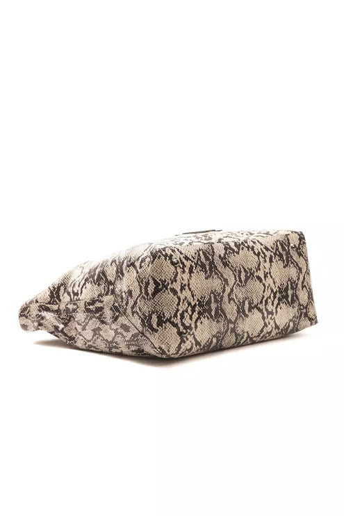 Chic Python Print en cuir en cuir