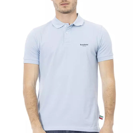 Polo en coton bleu clair élégant