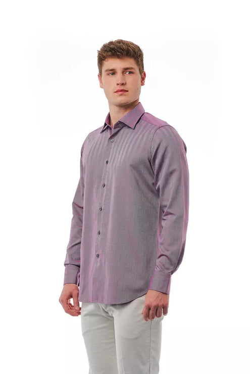 Elegant Bourgondisch Italiaans kraagshirt