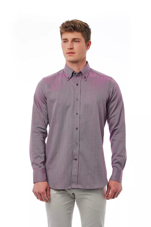 Elegant Bourgondy button-down shirt