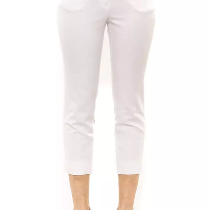 Pantalon de cheville chic et en blanc en blanc