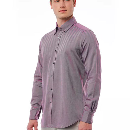 Elegant Bourgondy button-down shirt