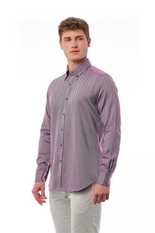 Elegant Bourgondy button-down shirt