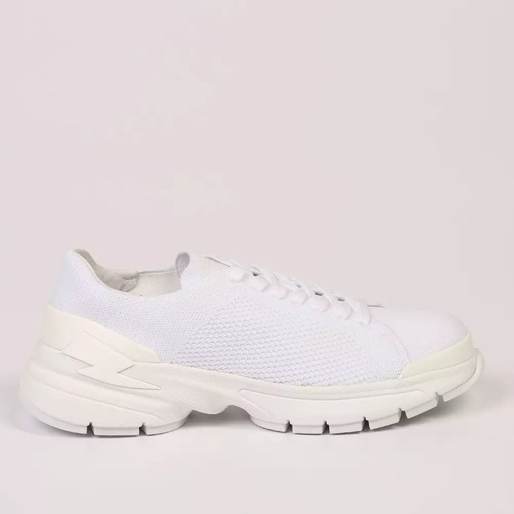 Zapatillas ultra chicas de perno en blanco nítido