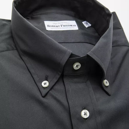 Elegant grijs button-down shirt voor mannen