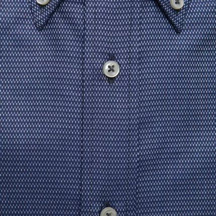 Elegant blauw katoenen knopdown -shirt