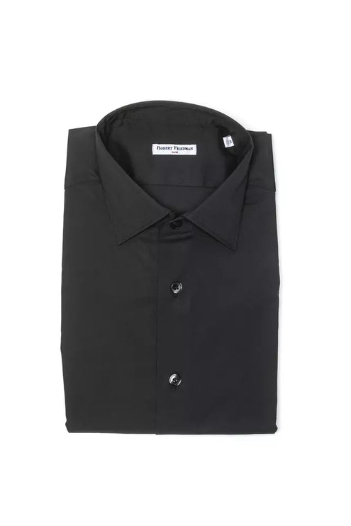 Elegant slank kraag medium shirt in grijs