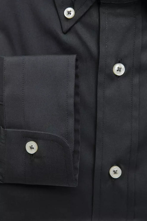 Elegant grijs button-down shirt voor mannen