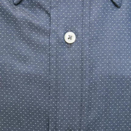 Elegant blauw katoenen regulier fit shirt