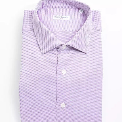 Elegant slanke kraag katoenen shirt