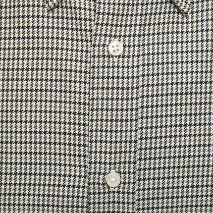 Chemise régulière boutonnée en coton beige