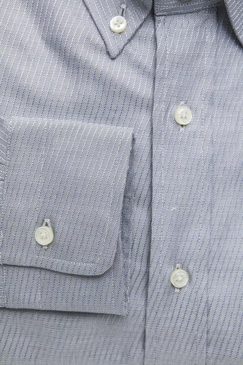 Chemise boutonnée en coton beige - élégance intemporelle