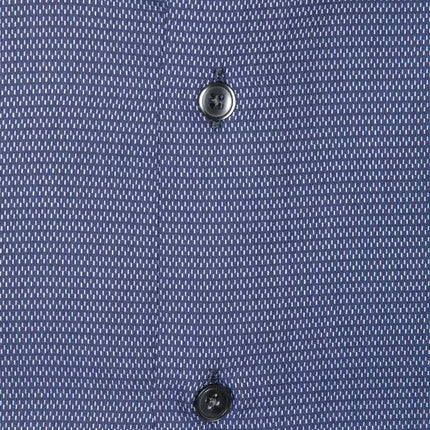 Elegant blauw katoenen slank kraag shirt