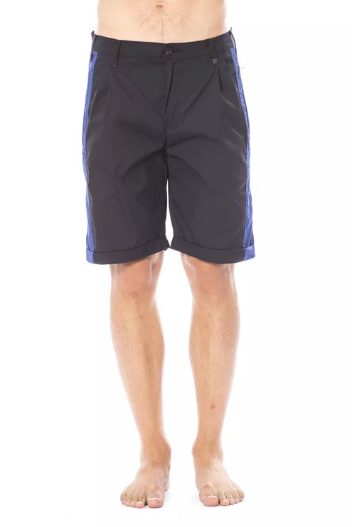 Slanke zwarte casual shorts voor mannen