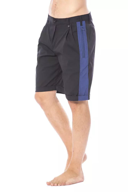 Slanke zwarte casual shorts voor mannen