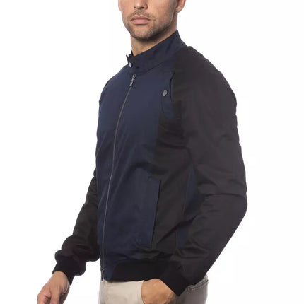 Bomber bleu élégant - couture masculine