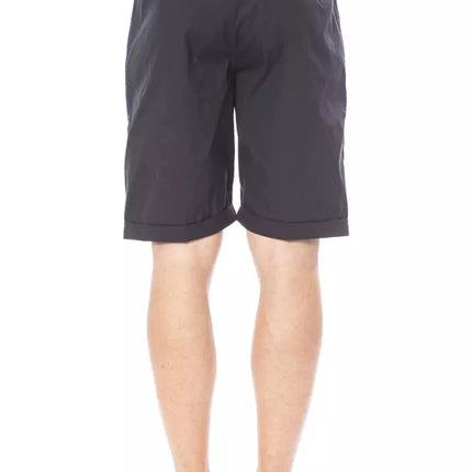 Slanke zwarte casual shorts voor mannen