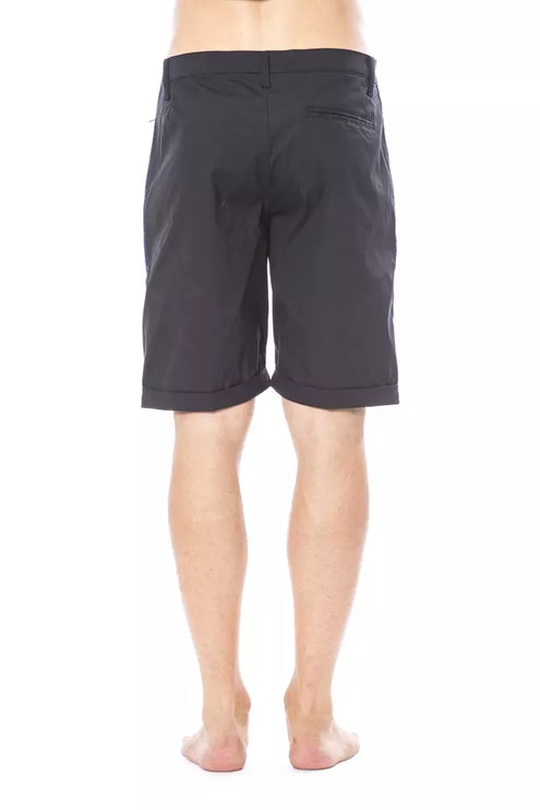 Slanke zwarte casual shorts voor mannen