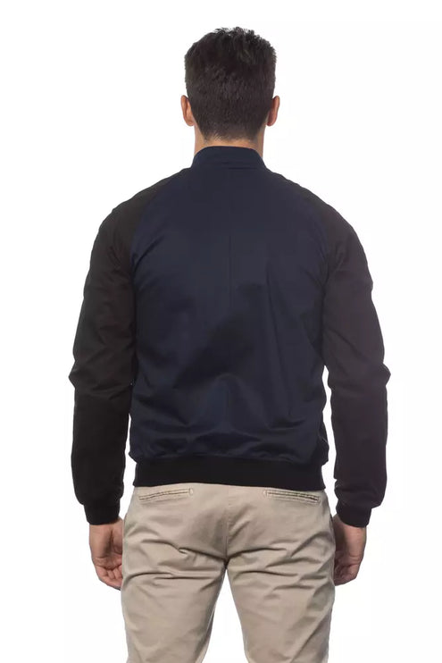 Bomber bleu élégant - couture masculine