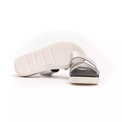 Silver Polyethylene Women Sandal