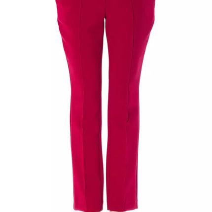 "Fuchsia Polyester Women Pant"