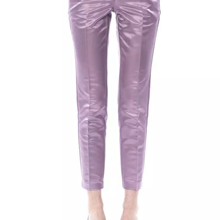 Purple Cotton Women Pant