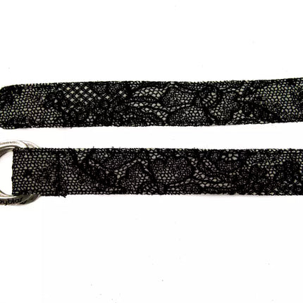 Black Wool Women Belt