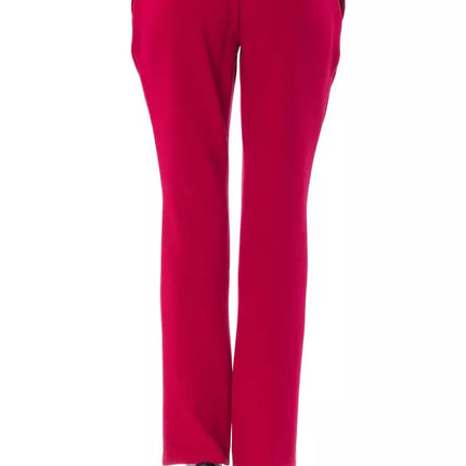 "Fuchsia Polyester Women Pant"