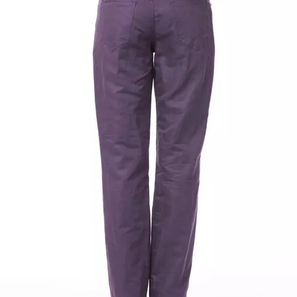 Purple Cotton Women Pants