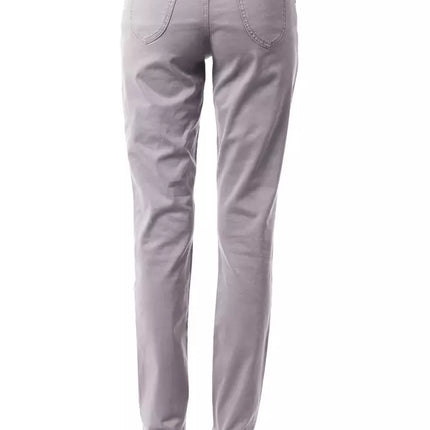 Gray Cotton Women Pants