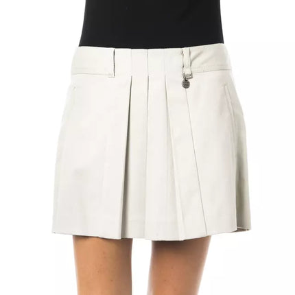 Gray Cotton Women Skirt