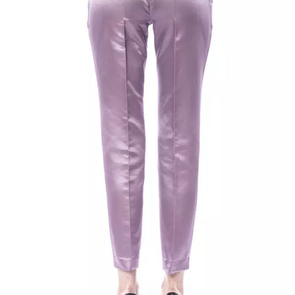 Purple Cotton Women Pant