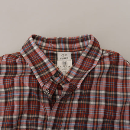 Camicia da uomo in cotone multicolore