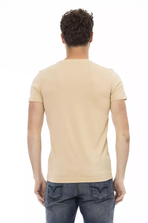 T-shirt de luxe à manches courtes beige