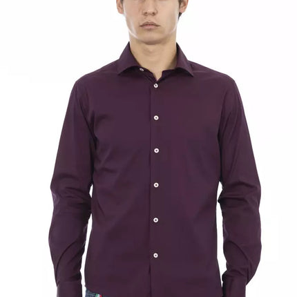 Chic Bordeaux Slim Fit herenhemd