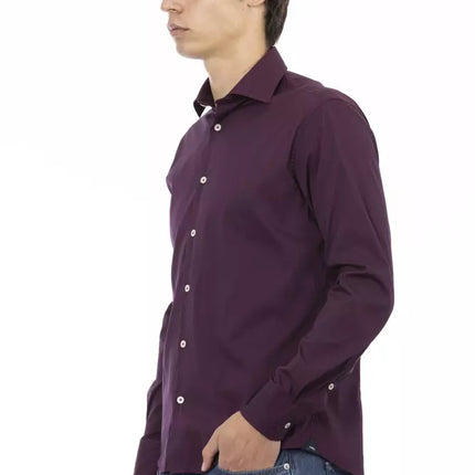 Chic Bordeaux Slim Fit herenhemd