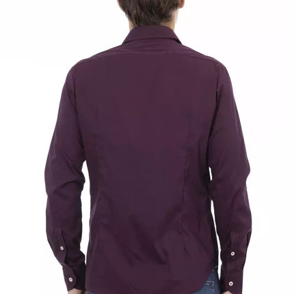 Chic Bordeaux Slim Fit herenhemd