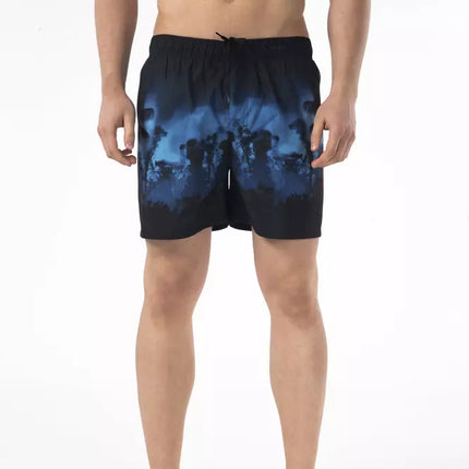 Short de plage imprimé chic avec logo brodé