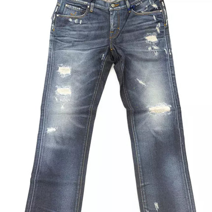 Eleganti jeans a gamba dritta con strati chic