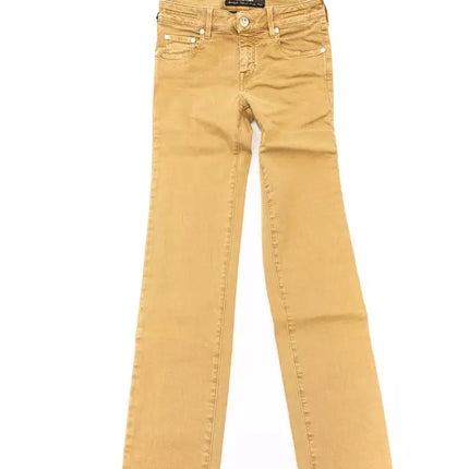 Jeans designer di ispirazione vintage chic di beige