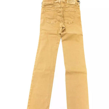 Jeans designer di ispirazione vintage chic di beige