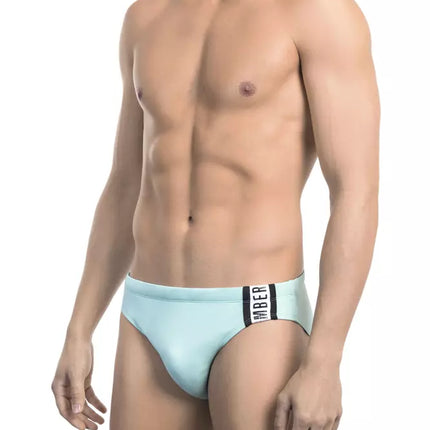 Chic azul claro impreso speedo