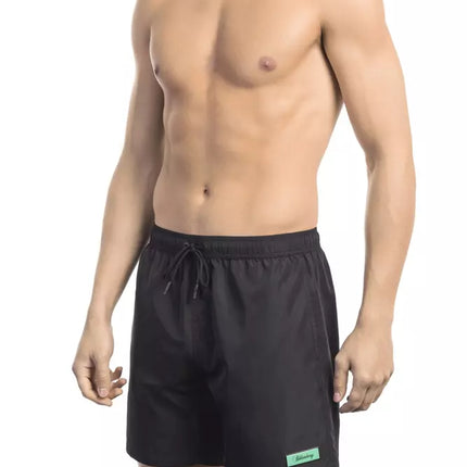 Shorts de natation du logo noir élégant