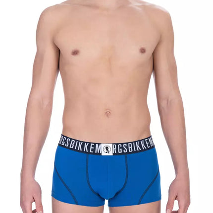 Chic bikkembergs bi-paquete de troncal de algodón azul