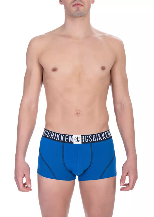 Chic bikkembergs bi-paquete de troncal de algodón azul