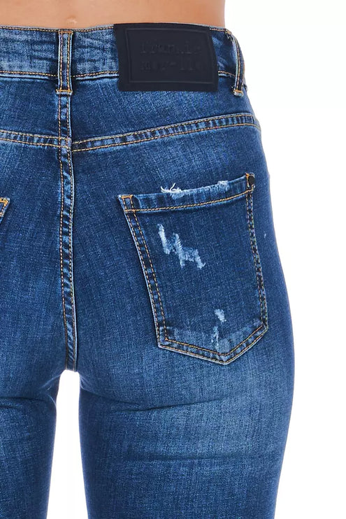 Jeans de mezclilla de lavado con elegancia para estilo sofisticado