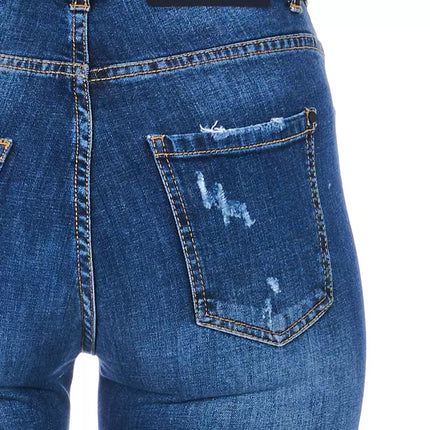 Jeans de mezclilla de lavado con elegancia para estilo sofisticado