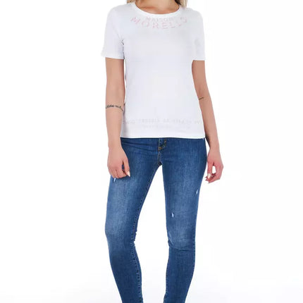 Jeans de mezclilla usados ​​elegantes