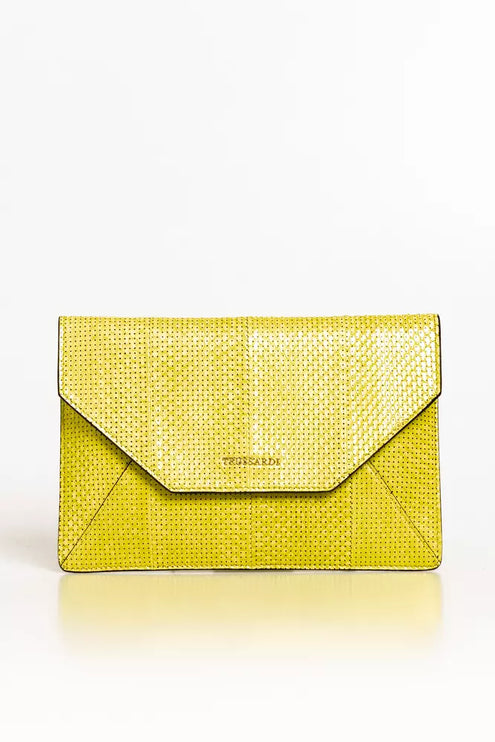 Elegante pochette a busta in delicato tessuto Elaphe