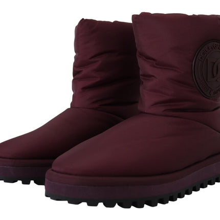 Elegante Bordeaux midkalfschoenen